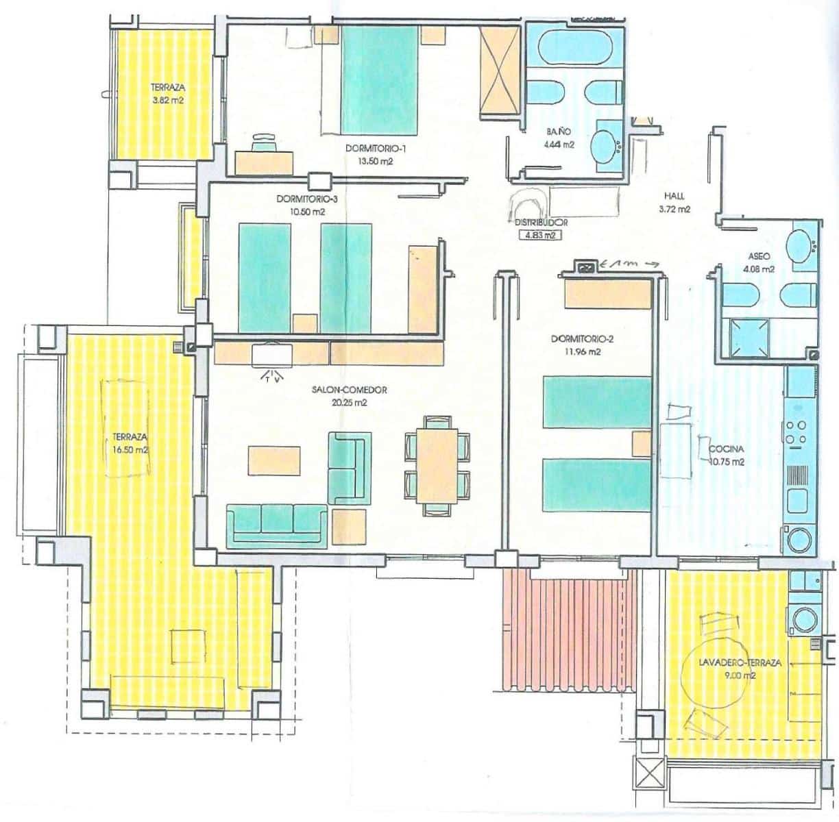 3 soverom Leilighet til salgs i Roquetas de Mar med svømmebasseng garasje - € 315 000 (Ref: 9938791)
