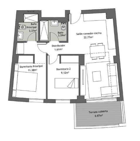 2 bedroom Apartment for sale in Vélez-Málaga with pool - € 229,950 (Ref: 9264078)