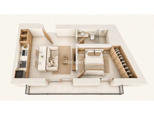 1 sypialnia Apartament na sprzedaż w Marques de la Fonsanta, Palma de Mallorca z garażem - 353 000 € (Ref: 10012983)
