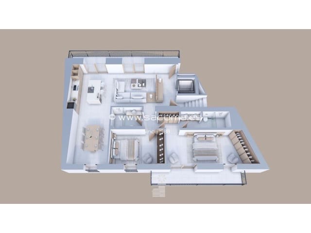 2 soveværelse Lejlighed til salg i Llevant, Palma de Mallorca med garage - € 1.343.000 (Ref: 9430945)