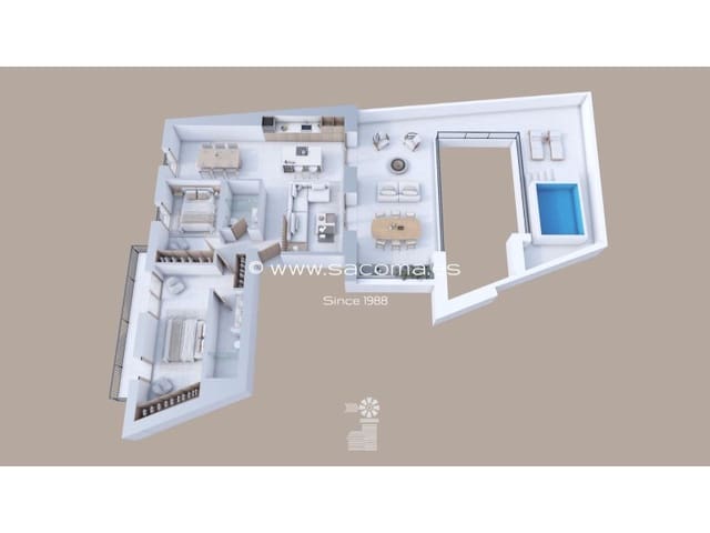 2 slaapkamer Appartement te koop in Llevant, Palma de Mallorca met zwembad garage - € 1.210.000 (Ref: 9430946)