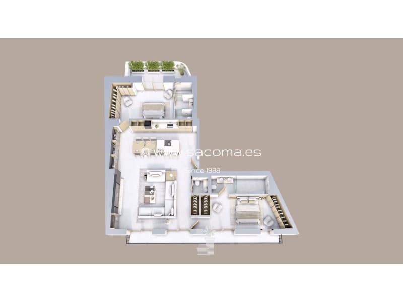 2 chambre Appartement à vendre à Palma de Mallorca avec garage - 1 180 000 € (Ref: 9430949)