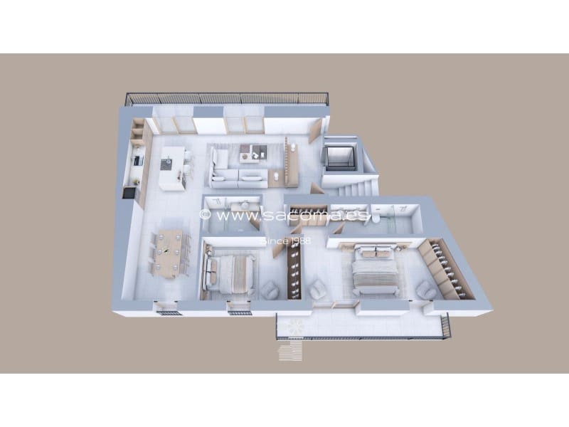 2 Zimmer Apartment zu verkaufen in Palma de Mallorca mit Pool Garage - 1.343.000 € (Ref: 9441495)