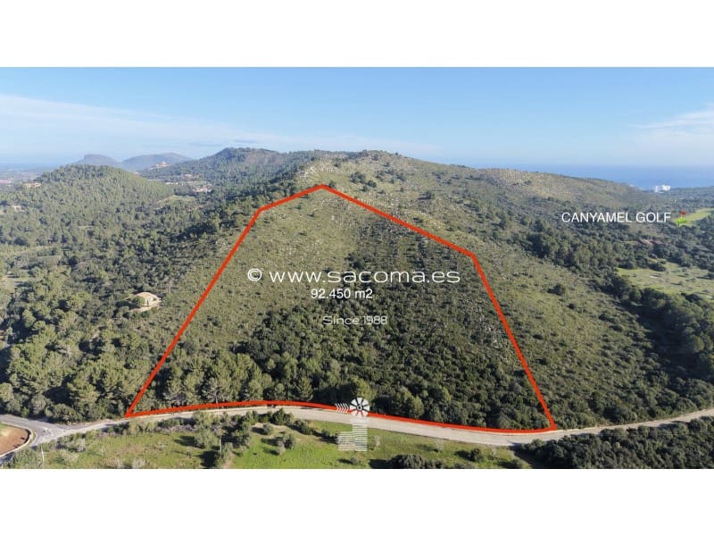 Terreno Não Urbanizado para venda em Canyamel - 790 000 € (Ref: 9551297)