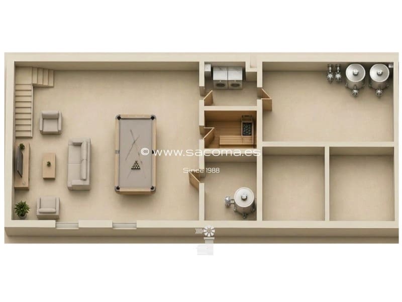 3 soveværelse Semi-Rækkehus til salg i Palma de Mallorca med swimmingpool garage - € 1.800.000 (Ref: 9945351)