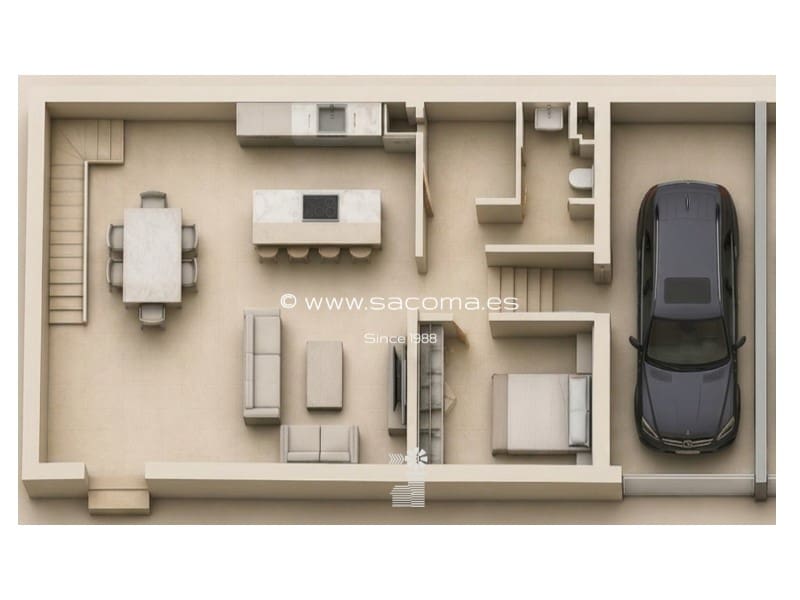 3 soveværelse Semi-Rækkehus til salg i Palma de Mallorca med swimmingpool garage - € 1.800.000 (Ref: 9945351)