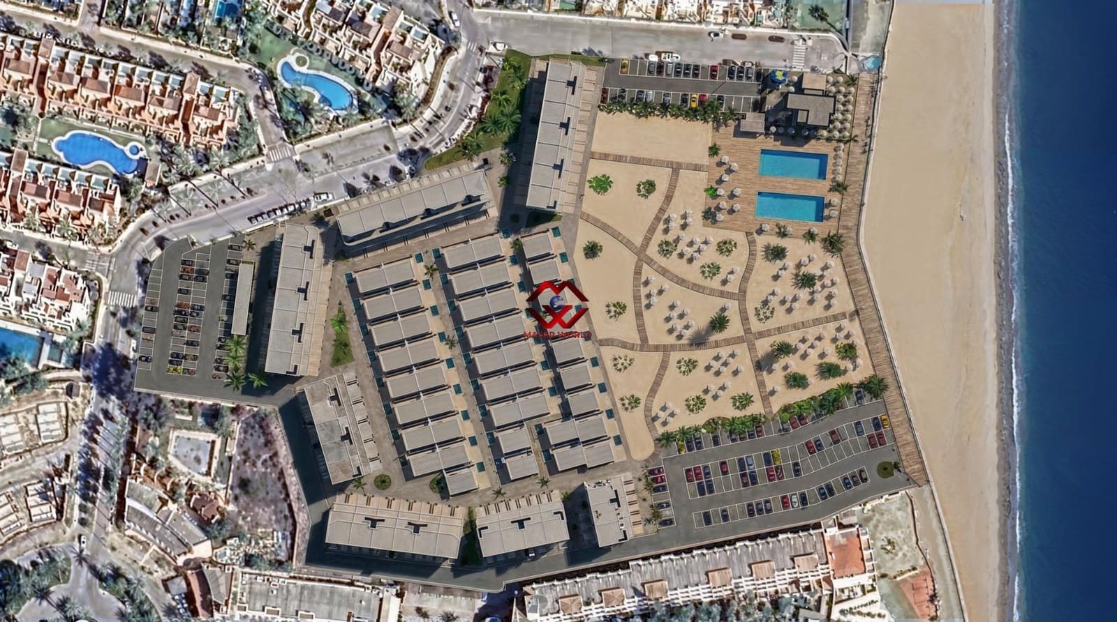 2 slaapkamer Halfvrijstaande villa te koop in Vera met zwembad garage - € 370.000 (Ref: 10006321)