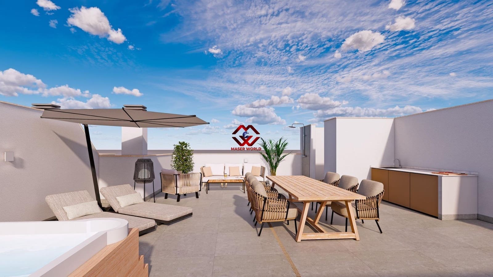 3 soverom Bungalow til salgs i El Mojon med svømmebasseng garasje - € 345 000 (Ref: 10059459)