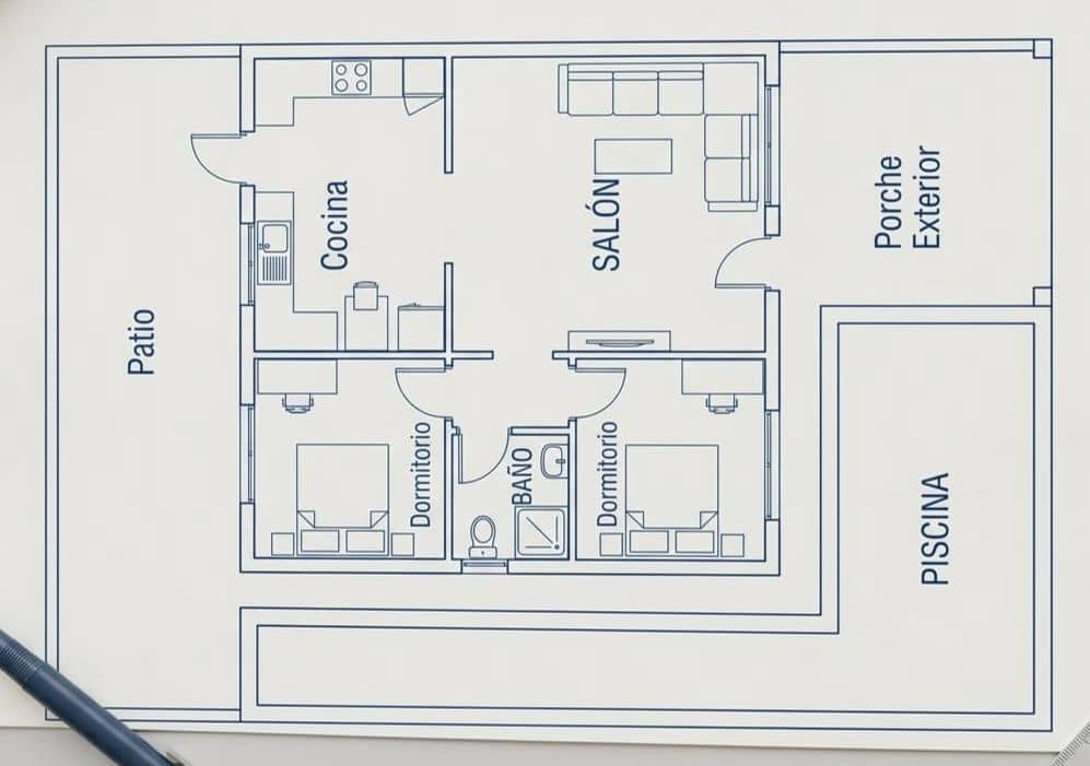 2 sovrum Semi-fristående Villa till salu i Camposol med pool - 182 000 € (Ref: 10067919)