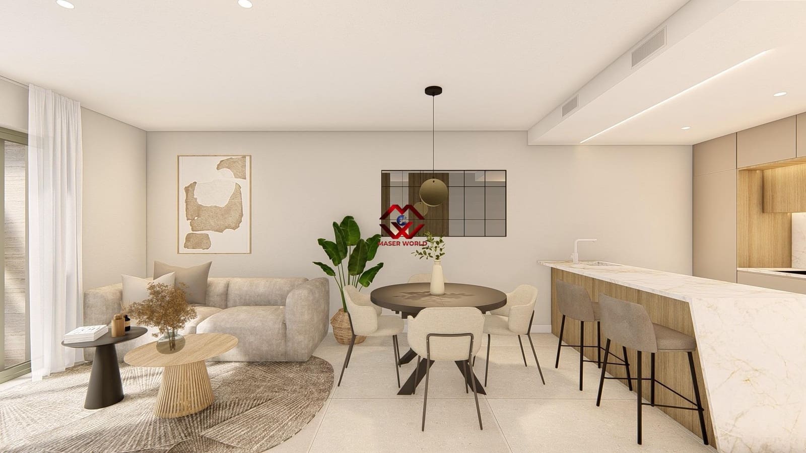 Apartamento de 3 habitaciones en Los Alcázares en venta con piscina garaje - 339.000 € (Ref: 10142603)
