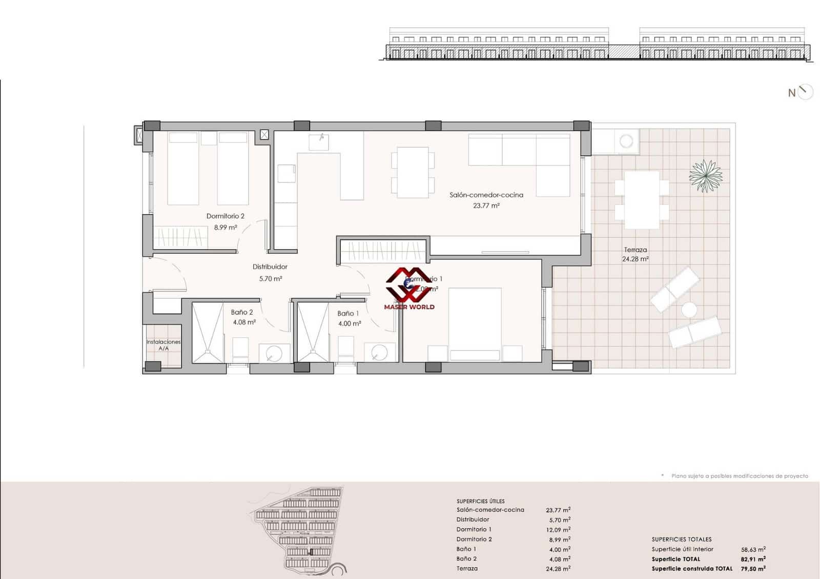2 camera da letto Appartamento in vendita in Pulpi con piscina garage - 199.900 € (Rif: 10142605)