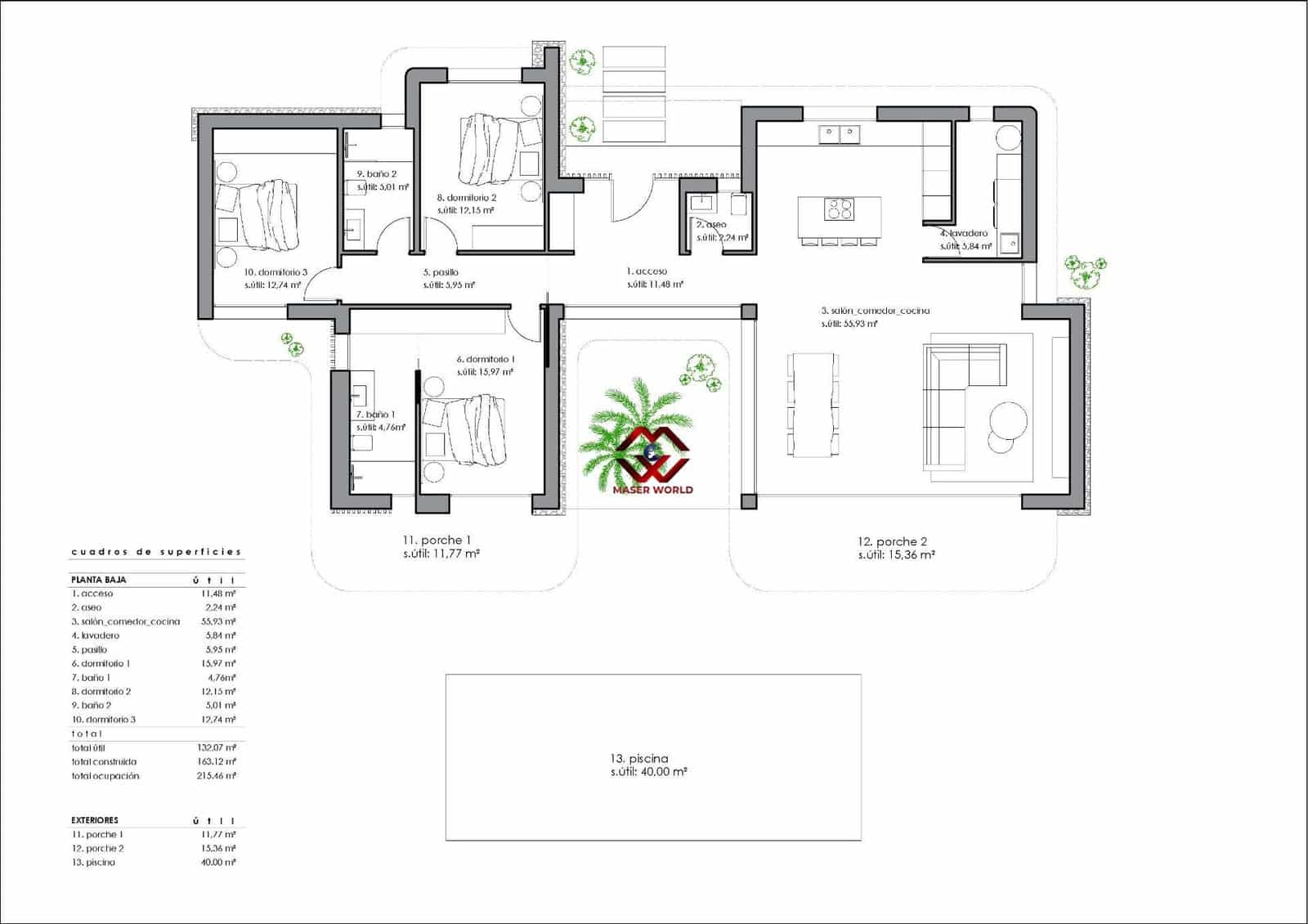 3 sovrum Villa till salu i La Romana med pool - 508 096 € (Ref: 10142607)