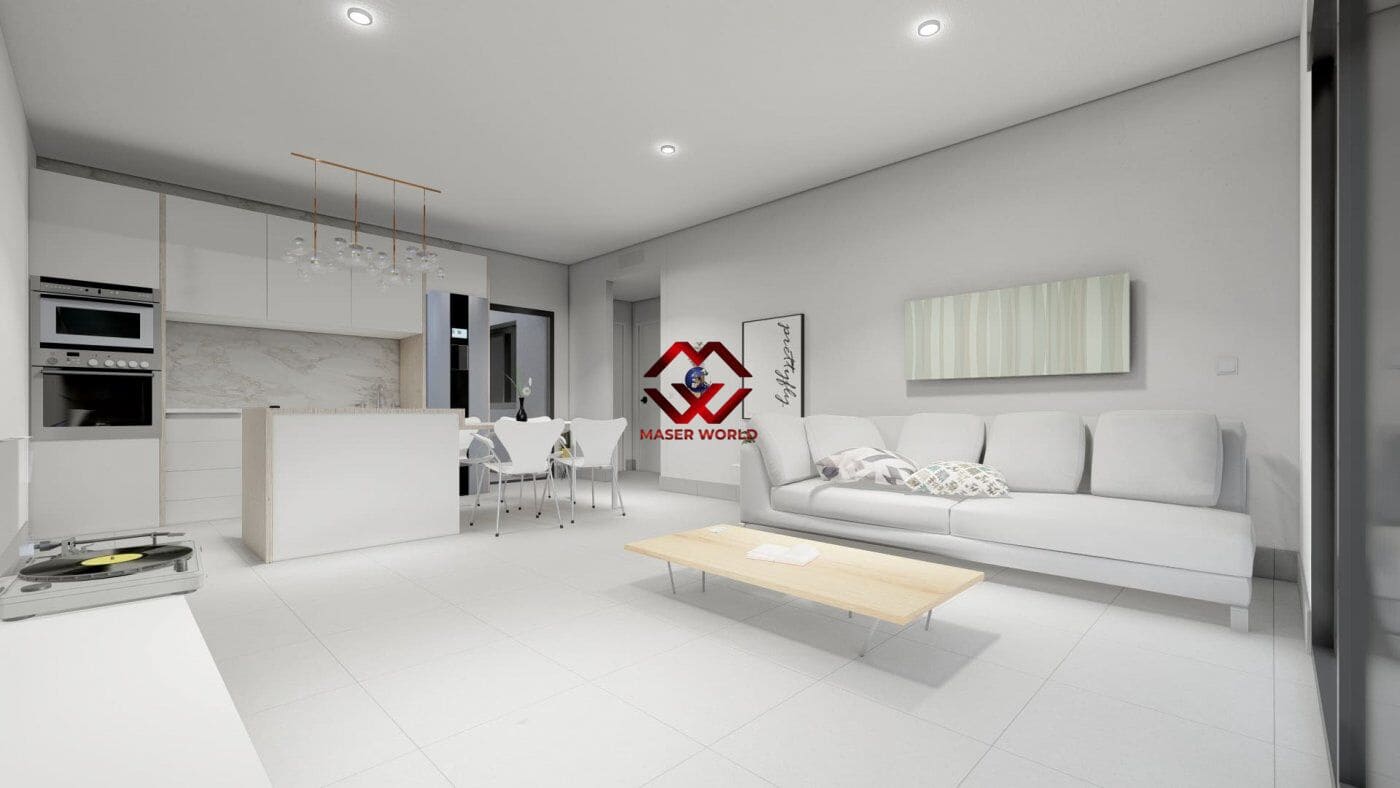 3 sypialnia Dom blizniak na sprzedaż w Roldan z basenem garażem - 416 900 € (Ref: 10174630)