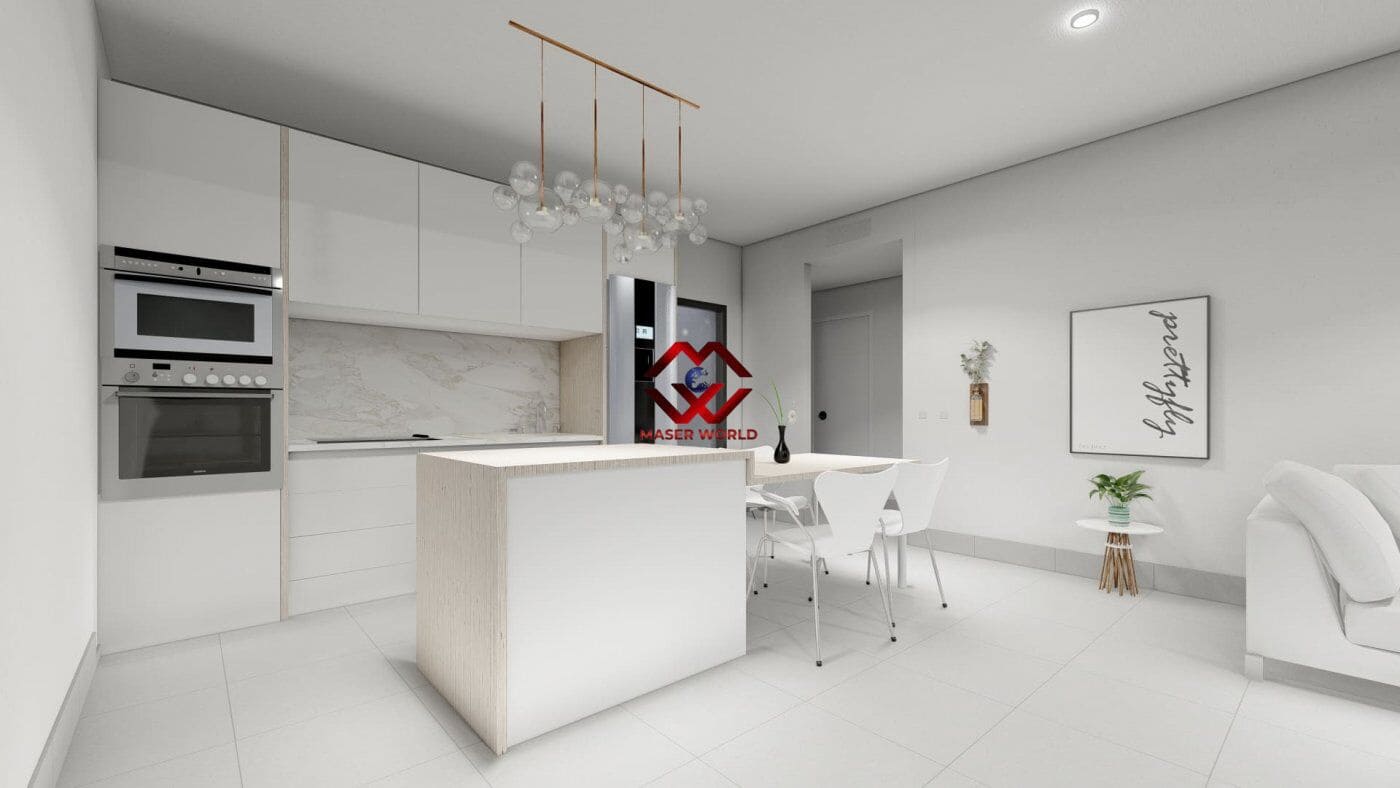 3 sypialnia Dom blizniak na sprzedaż w Roldan z basenem garażem - 416 900 € (Ref: 10174630)