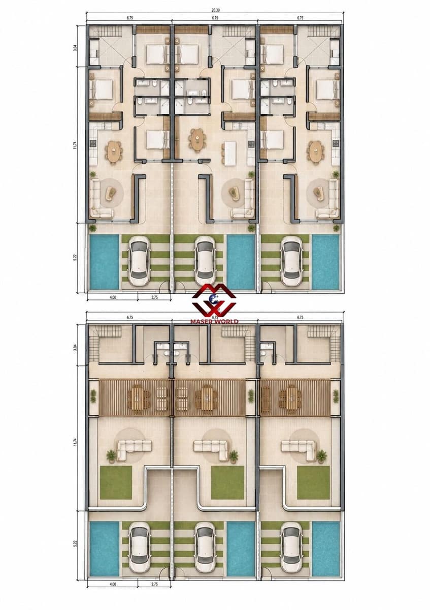 Adosado de 3 habitaciones en San Pedro del Pinatar en venta con piscina garaje - 369.900 € (Ref: 10177130)