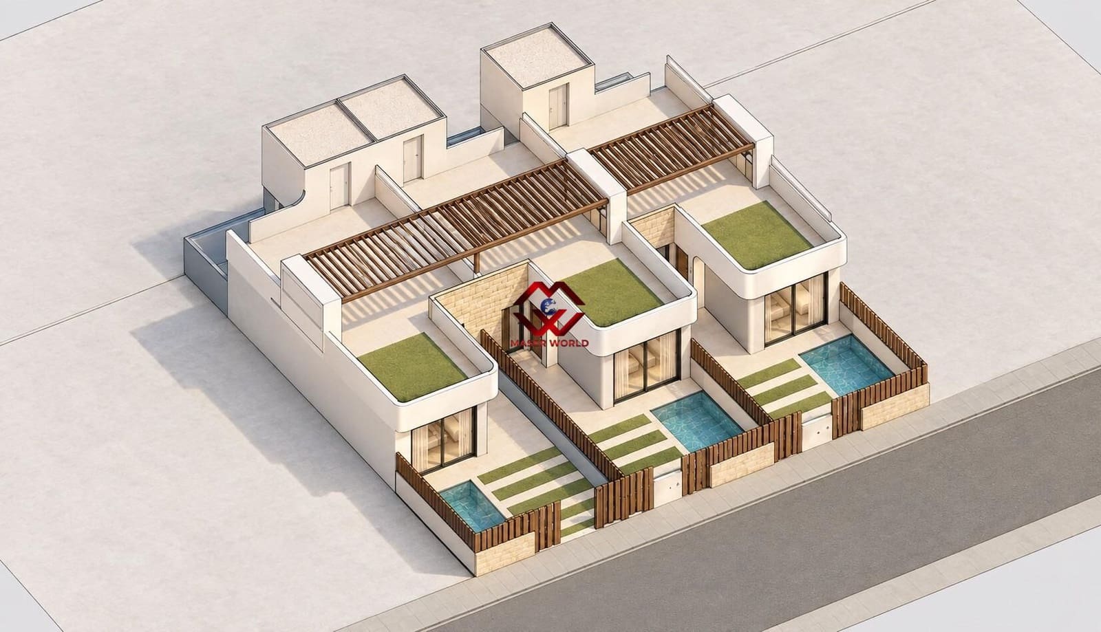 Adosado de 3 habitaciones en San Pedro del Pinatar en venta con piscina garaje - 369.900 € (Ref: 10177130)
