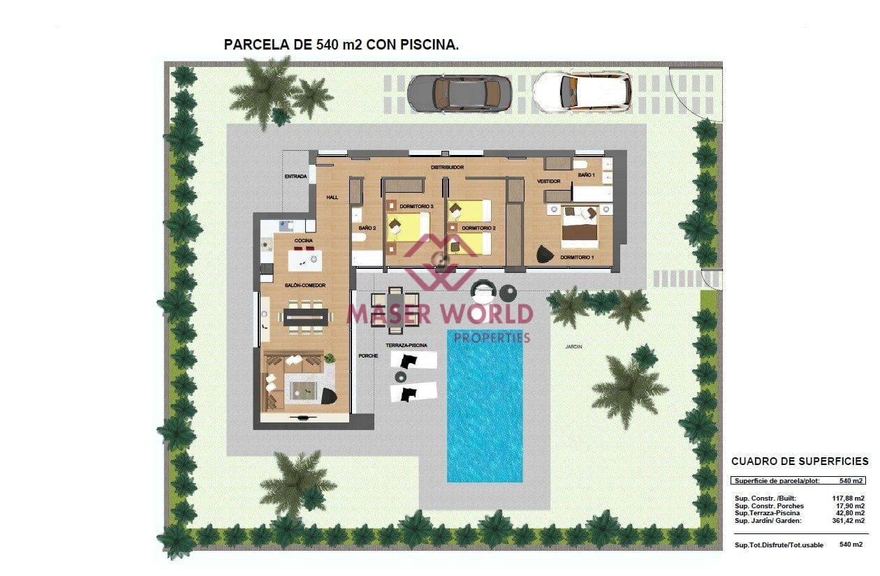 3 bedroom Villa for sale in Calasparra with pool - € 355,000 (Ref: 7664893)