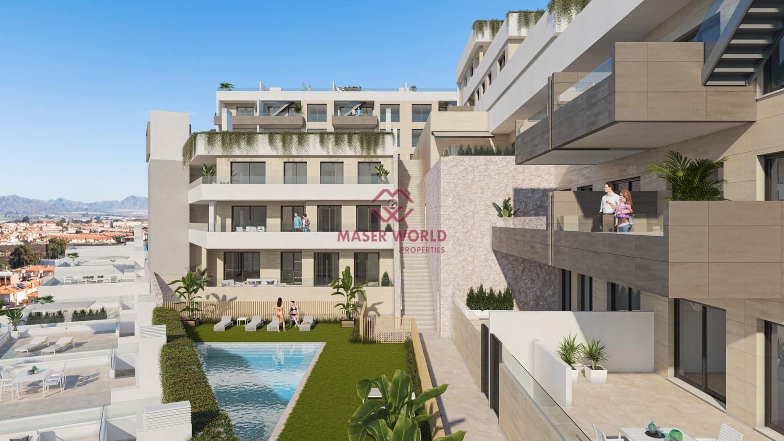 2 bedroom Apartment for sale in Aguilas with pool garage - € 267,000 (Ref: 8250458)