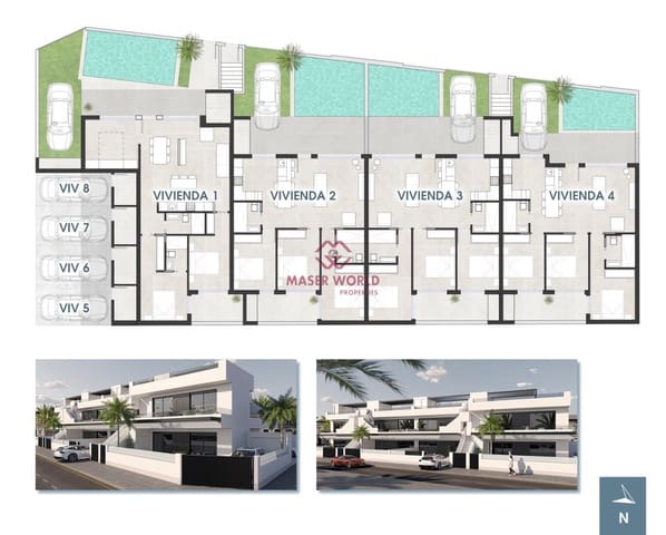 3 soverom Bungalow til salgs i San Pedro del Pinatar med svømmebasseng - € 409 000 (Ref: 8274856)