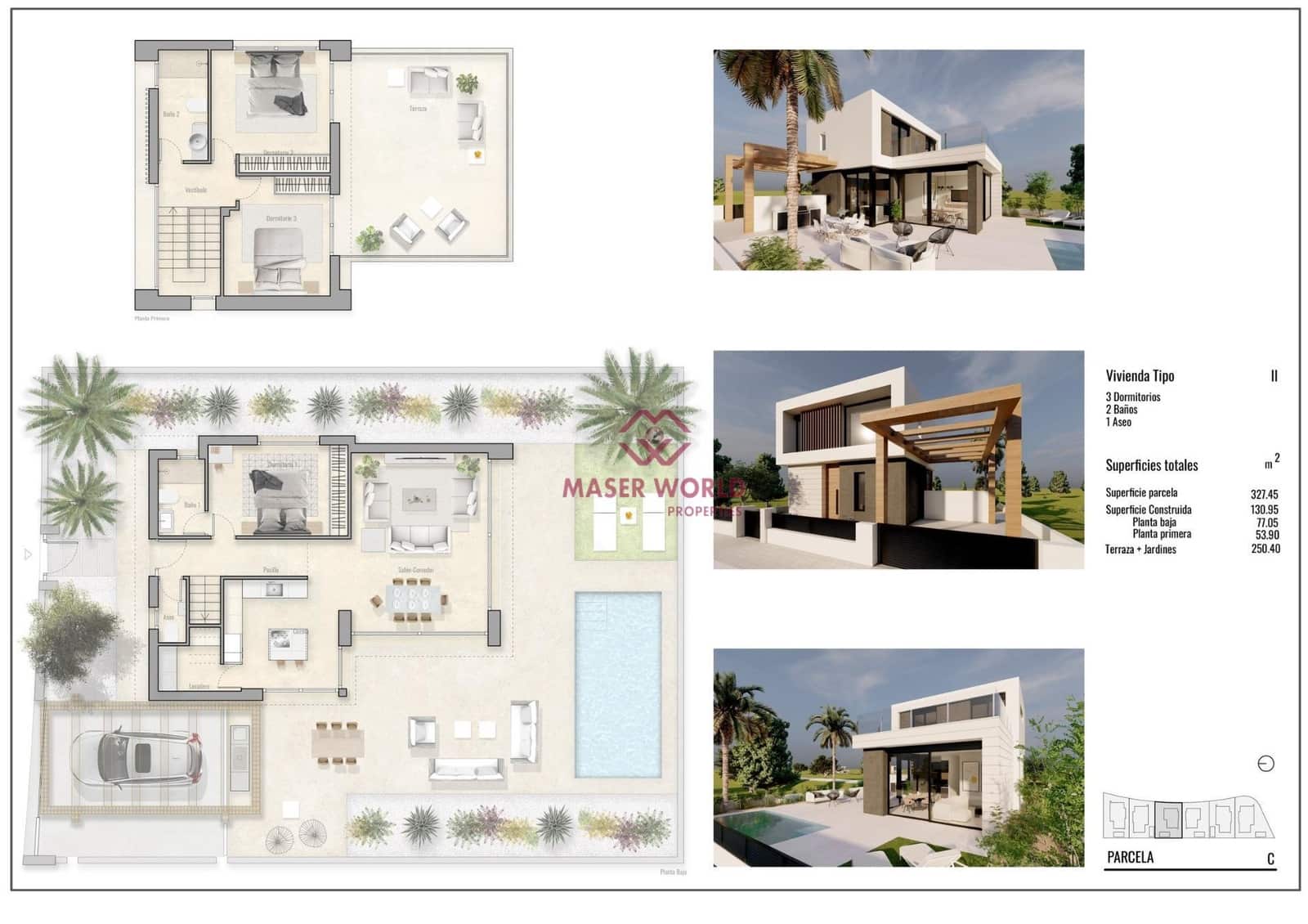 3 bedroom Villa for sale in Pilar de la Horadada with pool - € 559,000 (Ref: 8302991)