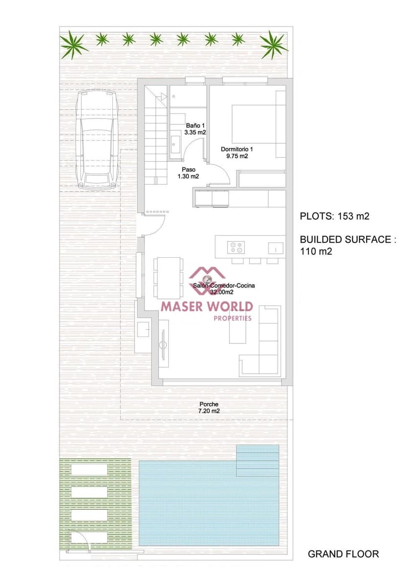 3 sovrum Villa till salu i San Javier med pool - 385 000 € (Ref: 8302998)