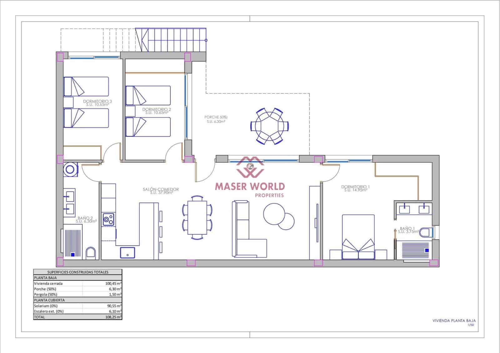 3 sypialnia Willa na sprzedaż w Los Montesinos - 409 900 € (Ref: 8344925)