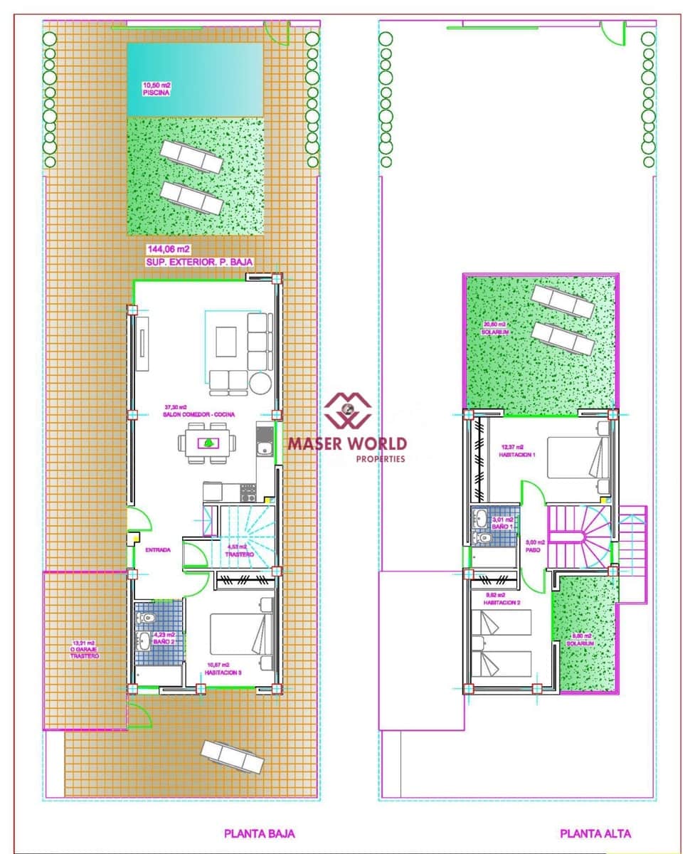 3 Zimmer Villa zu verkaufen in Los Alcazares mit Pool Garage - 445.000 € (Ref: 8377710)