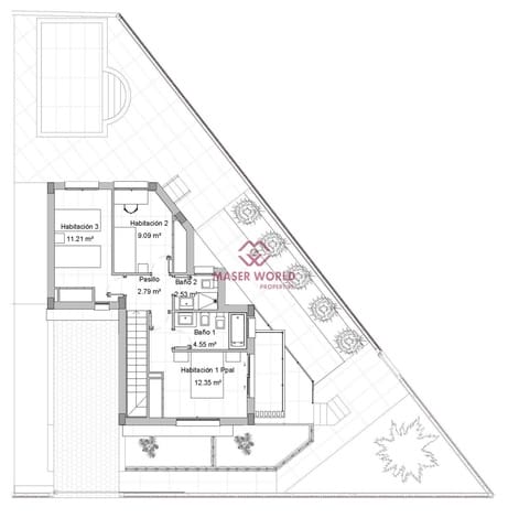 4 chambre Villa/Maison Semi-Mitoyenne à vendre à Los Alcázares avec piscine garage - 390 000 € (Ref: 8377711)