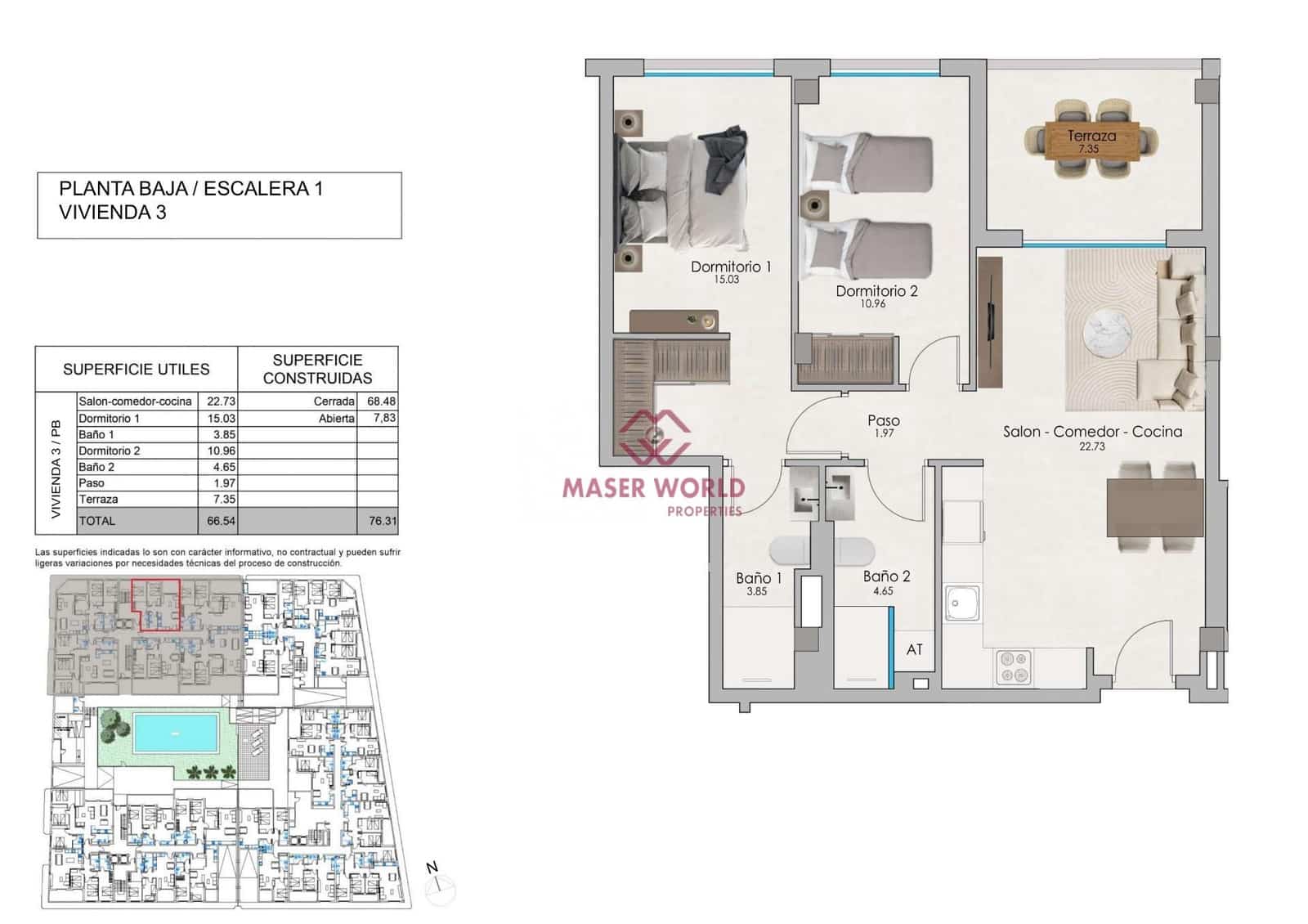 2 sypialnia Apartament na sprzedaż w Santa Pola z basenem - 245 000 € (Ref: 8377713)