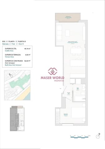 1 sovrum Lägenhet till salu i La Villajoyosa / Vila Joiosa med garage - 249 000 € (Ref: 8394924)