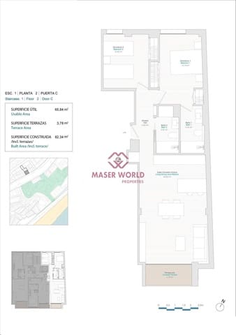 2 slaapkamer Appartement te koop in La Villajoyosa / Vila Joiosa met garage - € 420.000 (Ref: 8394925)