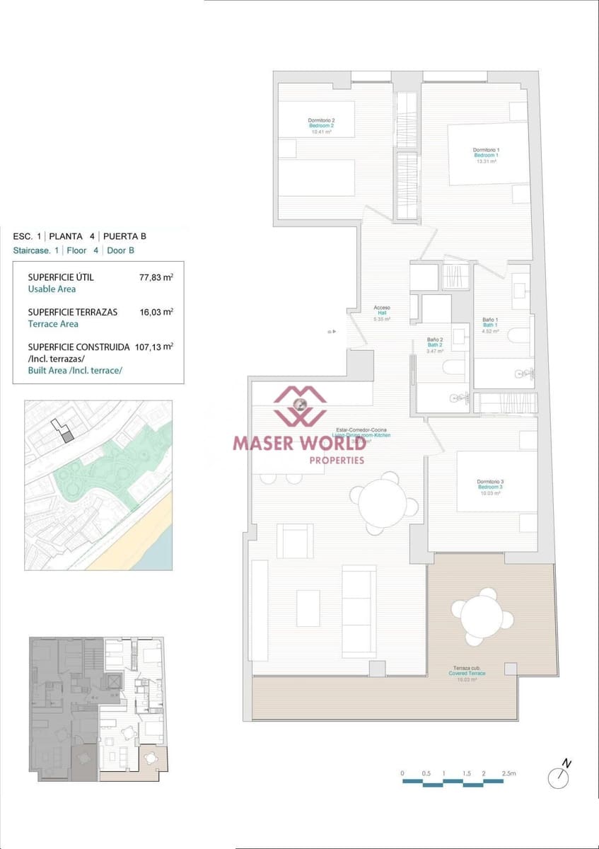 Apartamento de 3 habitaciones en La Villajoyosa / Vila Joiosa en venta con garaje - 575.000 € (Ref: 8394926)