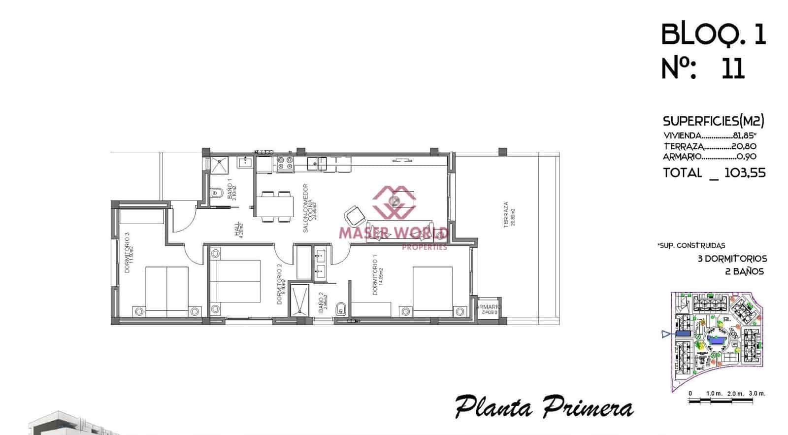 3 sovrum Lägenhet till salu i El Raso med pool - 235 000 € (Ref: 8398476)