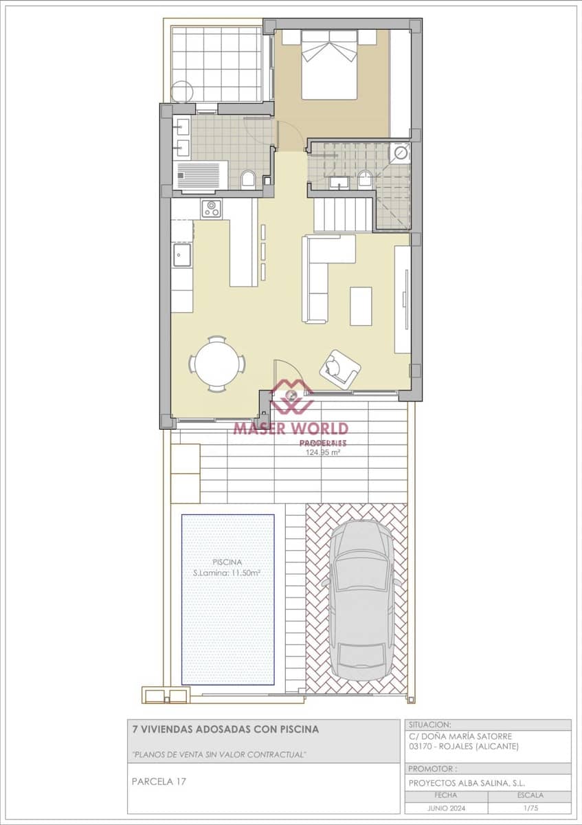3 slaapkamer Rijtjeshuis te koop in Rojales - € 365.900 (Ref: 8411574)