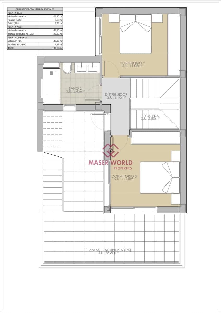 3 slaapkamer Rijtjeshuis te koop in Rojales - € 365.900 (Ref: 8411574)