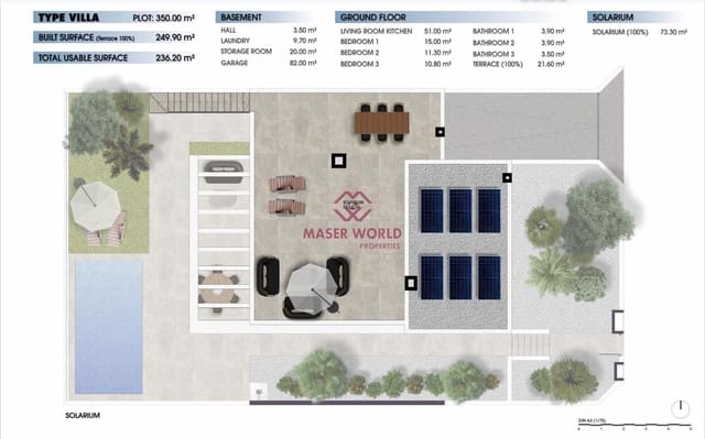 3 chambre Villa/Maison à vendre à Los Alcázares avec piscine - 685 000 € (Ref: 8423348)