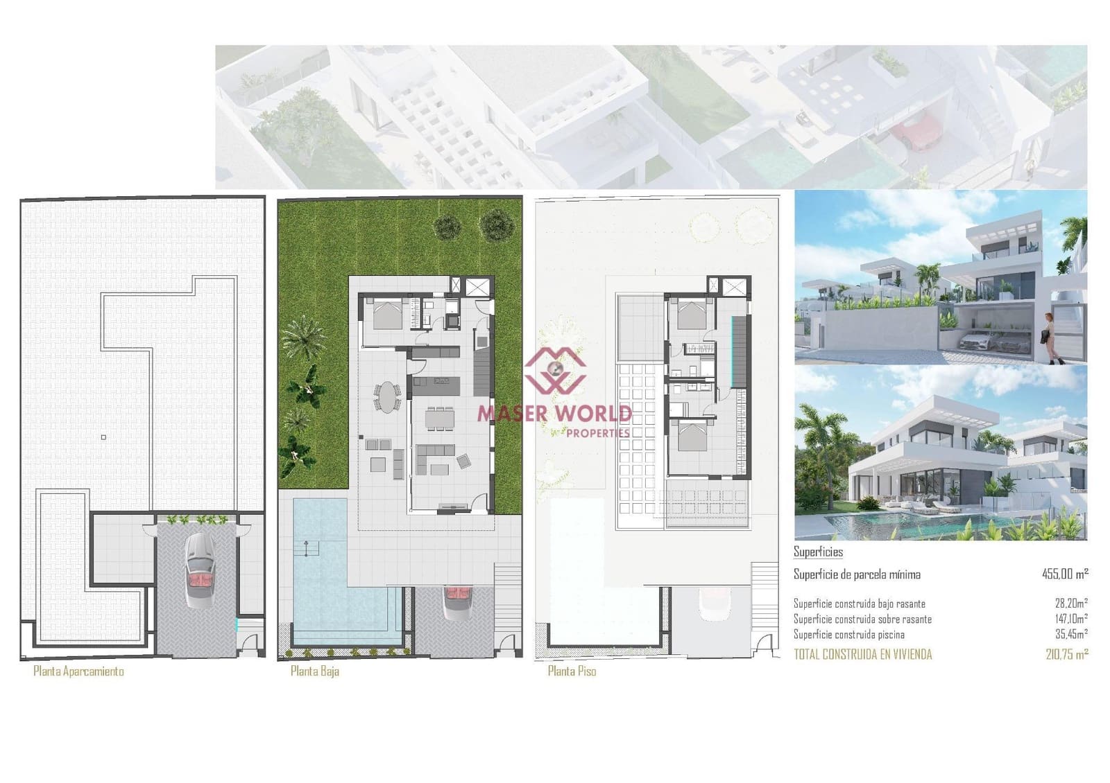 3 soverom Villa til salgs i Finestrat med svømmebasseng garasje - € 1 100 000 (Ref: 8432702)