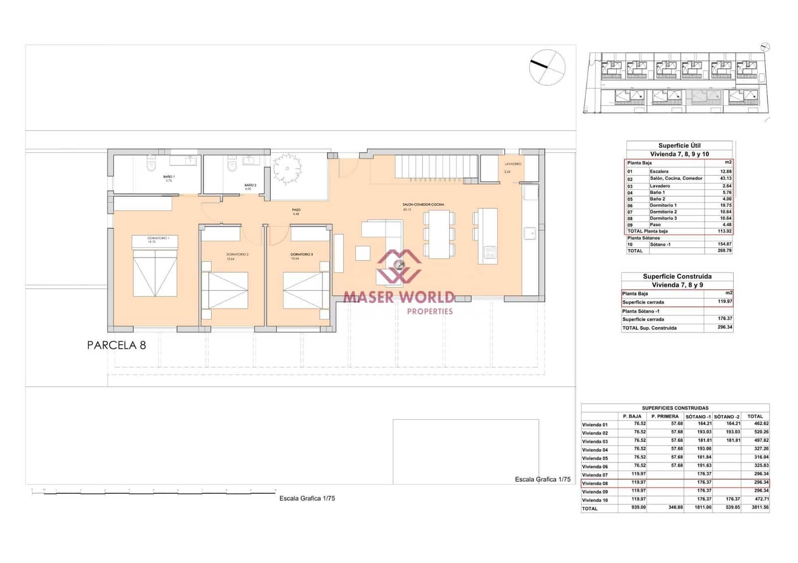 Chalet de 3 habitaciones en Finestrat en venta con piscina - 725.000 € (Ref: 8461780)