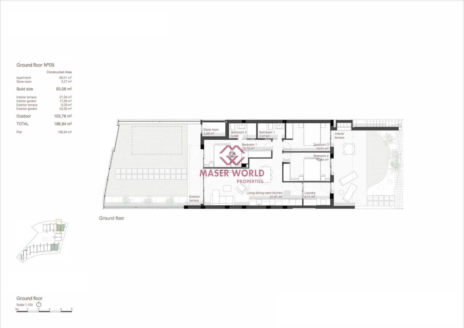3 soverom Bungalow til salgs i Roda med svømmebasseng - € 309 000 (Ref: 8570493)
