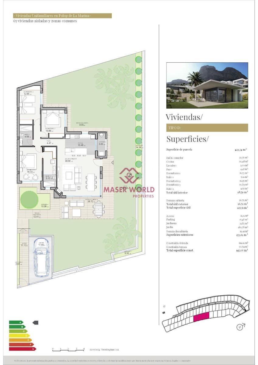 3 bedroom Villa for sale in Polop - € 599,500 (Ref: 8691243)