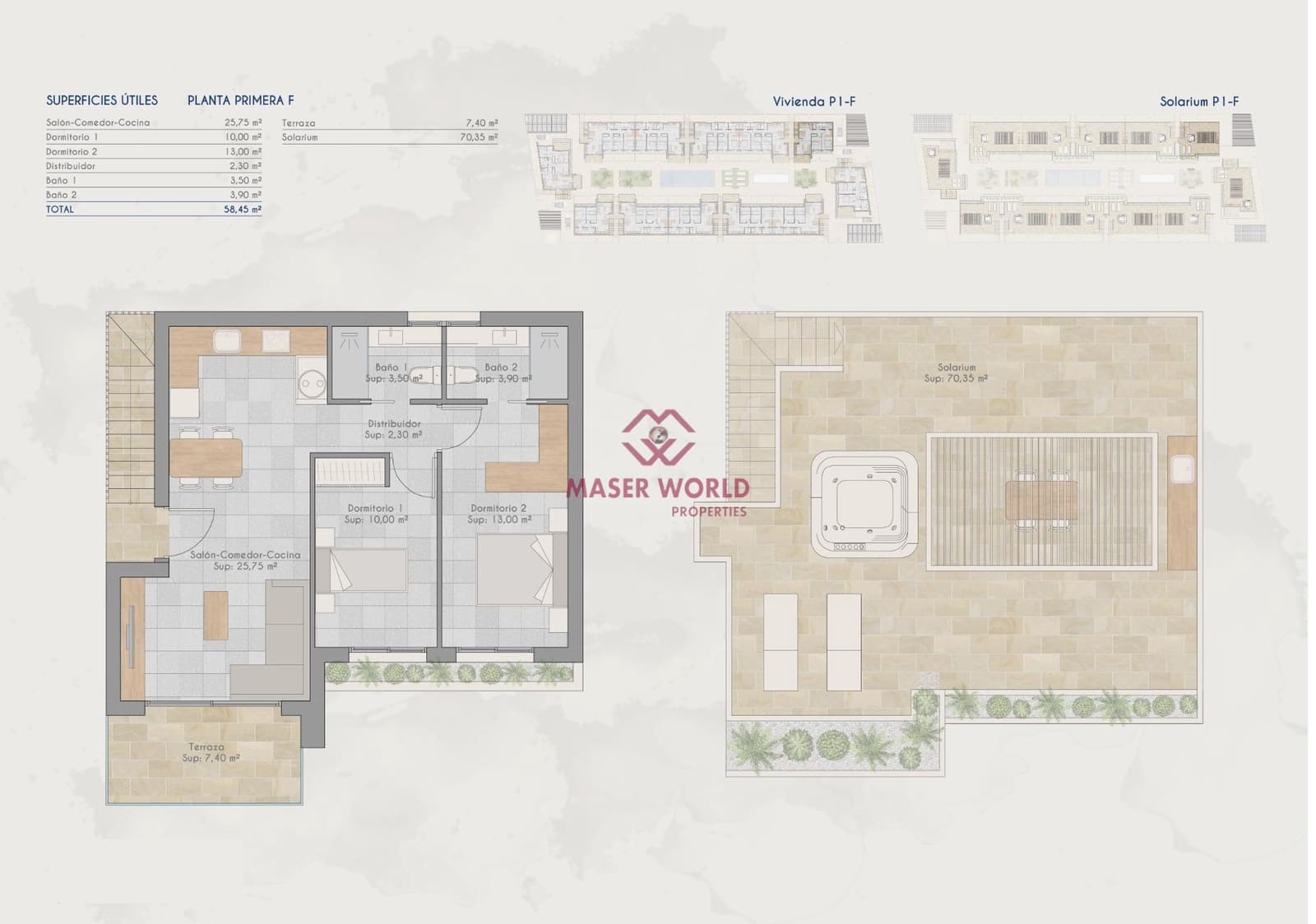 2 soverom Bungalow til salgs i Torre-Pacheco med svømmebasseng - € 220 000 (Ref: 8723995)