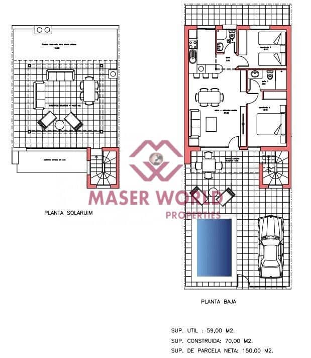 2 soveværelse Rækkehus til salg i La Pinilla - € 189.034 (Ref: 8792682)