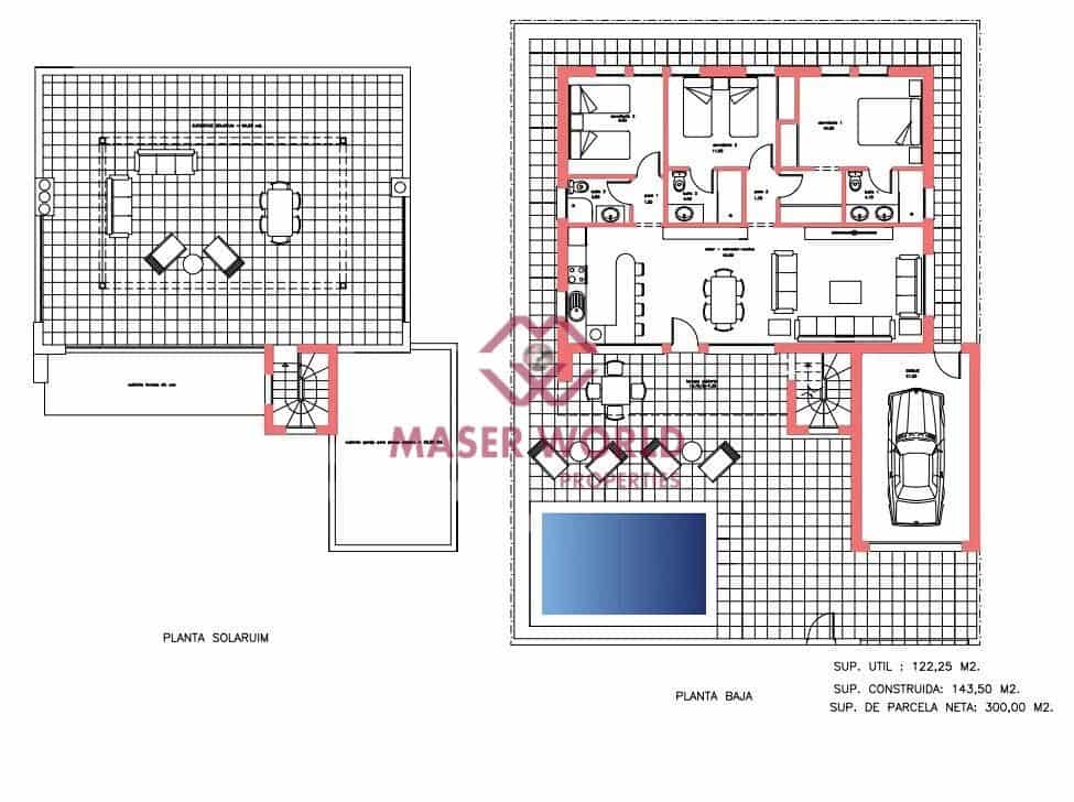3 slaapkamer Villa te koop in La Pinilla met garage - € 379.845 (Ref: 8792684)