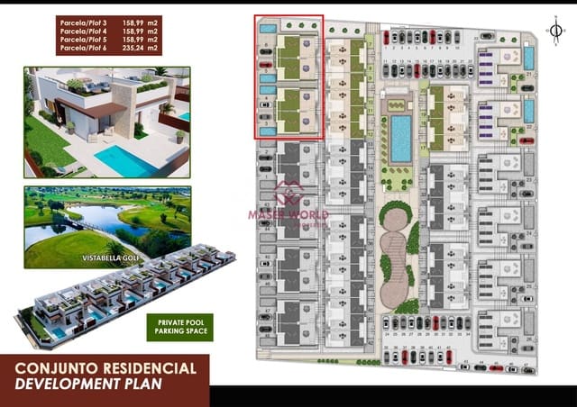 2 soverom Kjedet enebolig til salgs i Desamparados - Hurchillo - Torremendo, Orihuela med svømmebasseng - € 345 000 (Ref: 8836704)