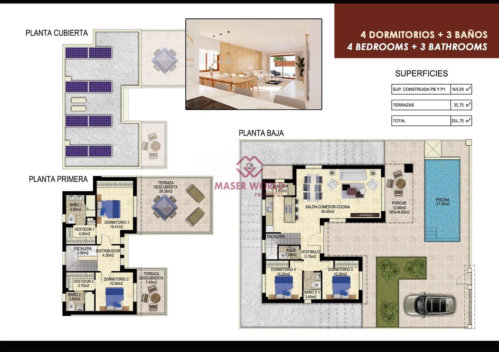 4 bedroom Villa for sale in Orihuela with pool - € 649,000 (Ref: 8836706)