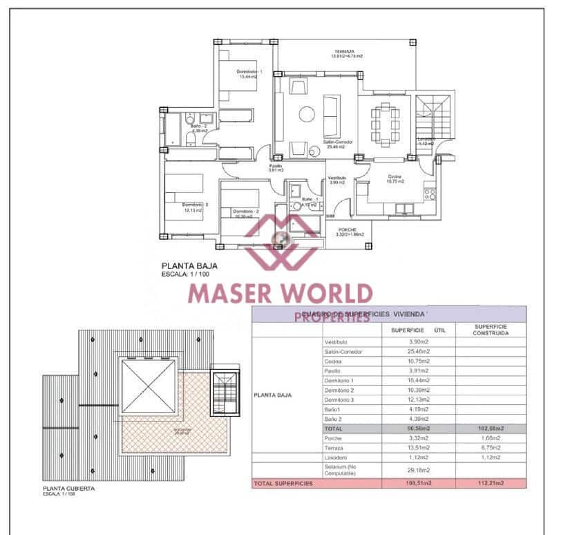 3 sovrum Villa till salu i Almendricos - 375 000 € (Ref: 8836725)