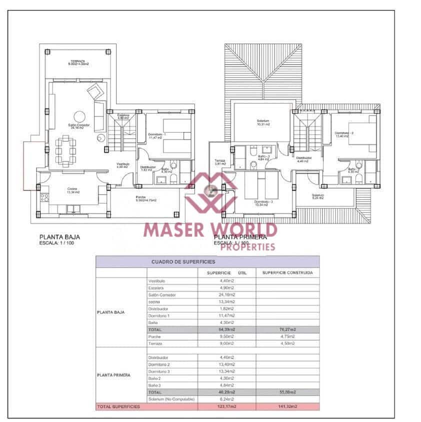 3 sovrum Villa till salu i Almendricos - 389 000 € (Ref: 8836726)