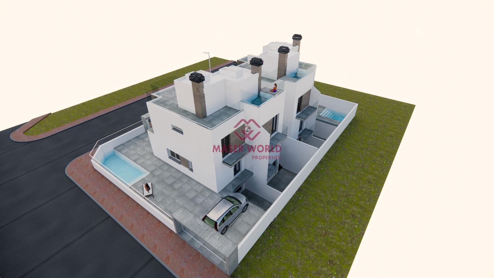 3 soveværelse Villa til salg i Puerto de Mazarron med swimmingpool - € 350.000 (Ref: 8905507)