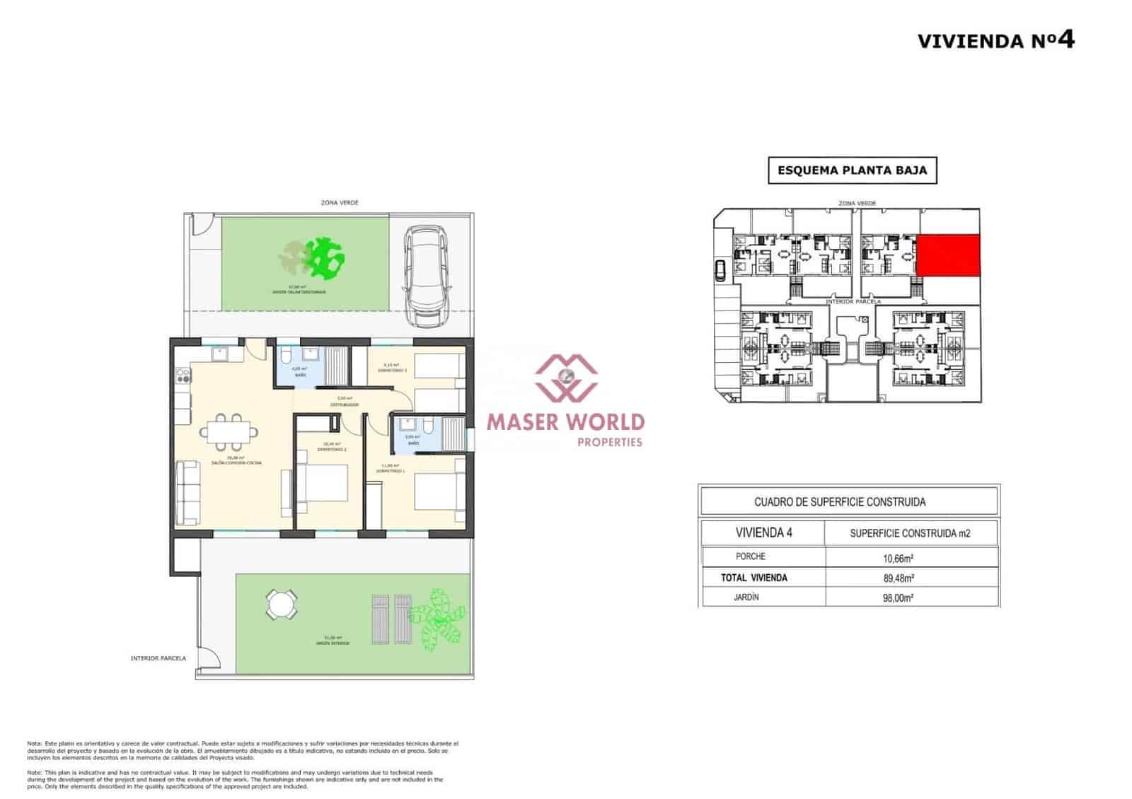 3 bedroom Bungalow for sale in Pilar de la Horadada with pool - € 289,900 (Ref: 8948702)