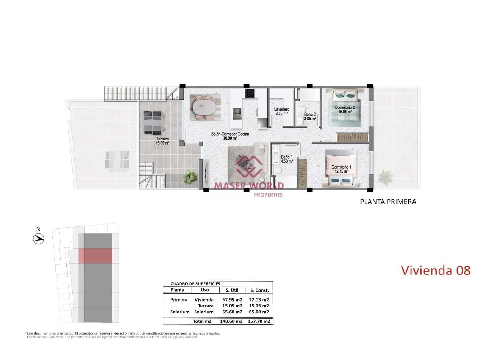 2 Zimmer Bungalow zu verkaufen in Pilar de la Horadada mit Pool - 319.900 € (Ref: 8948714)